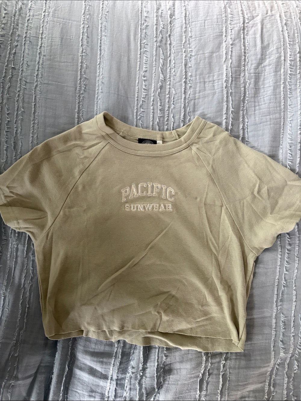 Pacific Sunwear Light Sage Cropped Tee